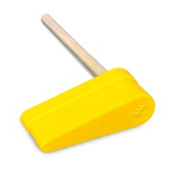 2-3/16" Yellow Mini Flipper Bat And Shaft Assembly With JJP Logo - 4.19" Shaft